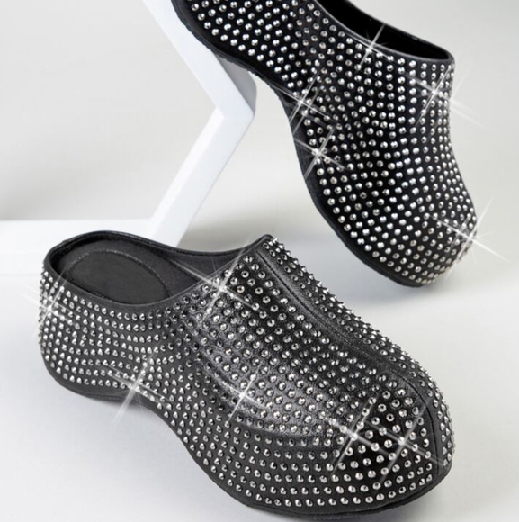 Sparkley Rhinestone Clogs - Picture 2 of 4